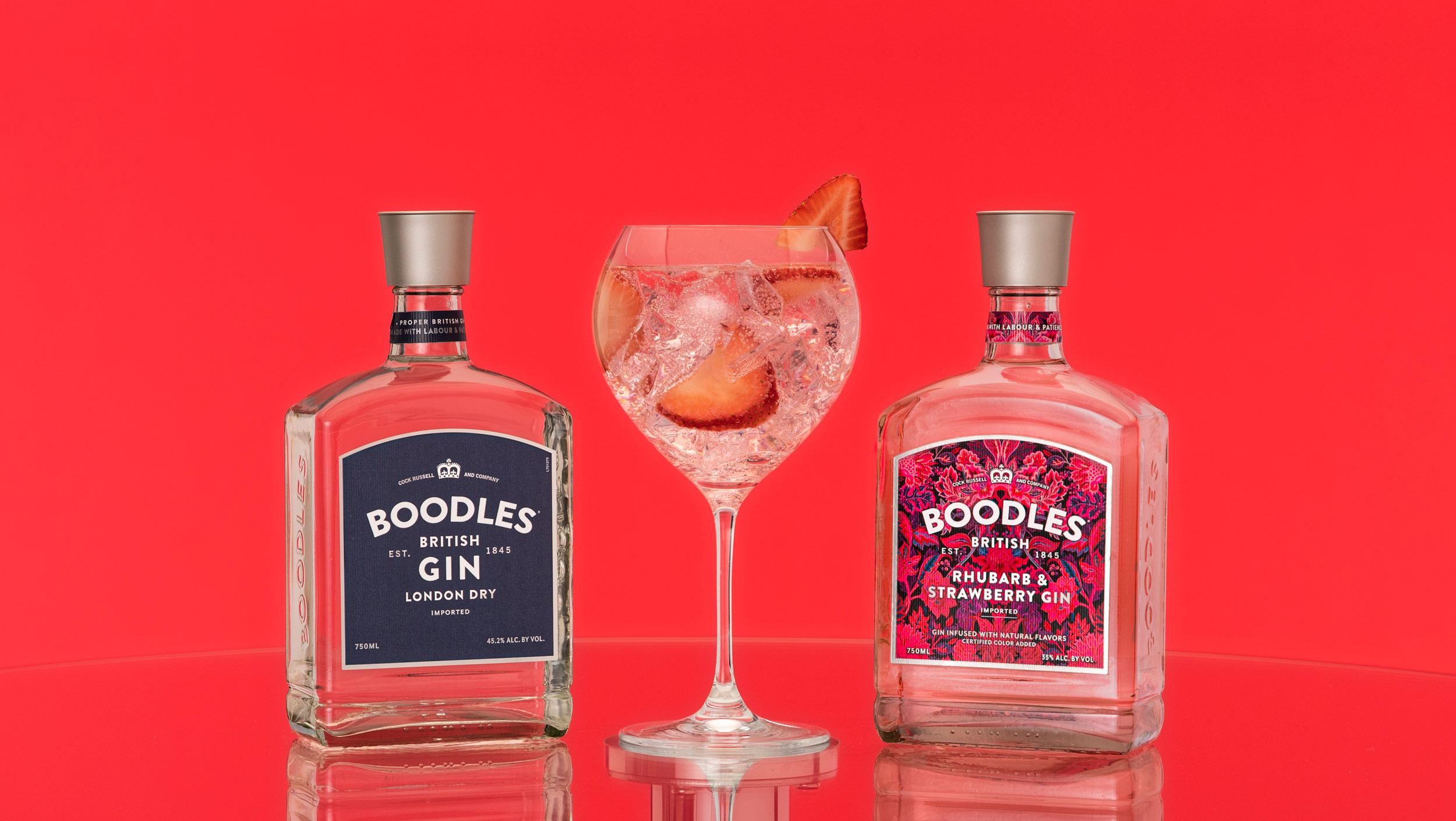 Boodles Rhibarb Strawberry Gin
