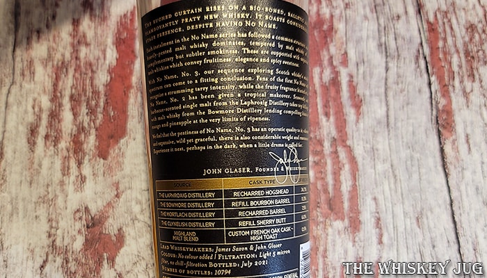 Compass Box No Name 3 Vatted Scotch