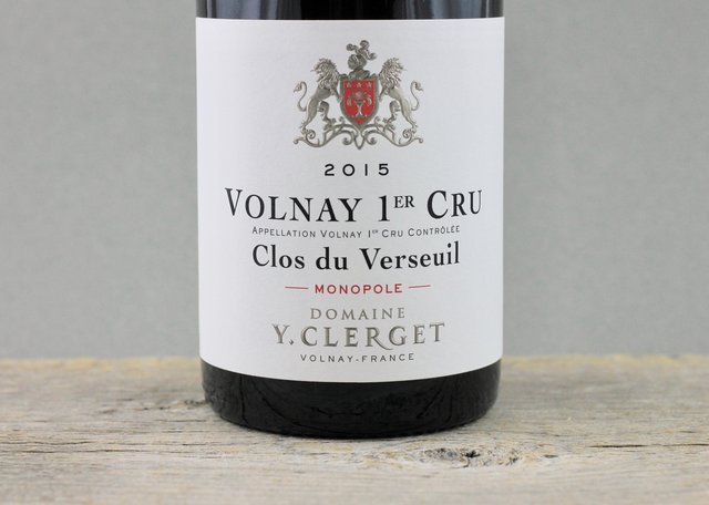 Domaine Y Clerget Clos Du Verseuil Volnay 1er Cru