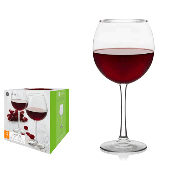 Libby's Vina Manzoni Wht Wine Glasses
