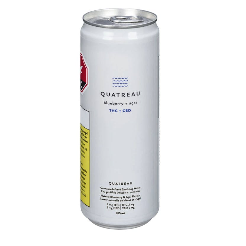 Quatreau CBD Blueberry Acai 4 Pack Cans