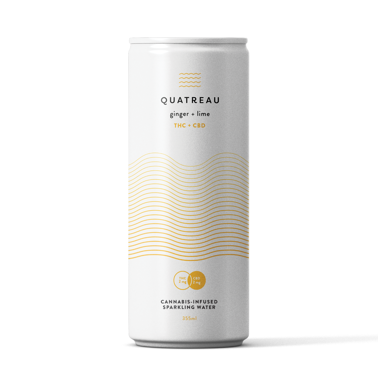 Quatreau CBD Ginger Lime 4 Pack Cans
