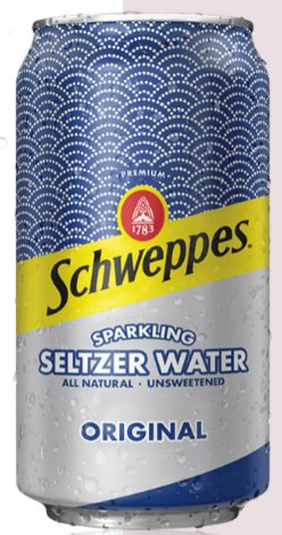 Schweppes Original Seltzer 8 Pack Cans