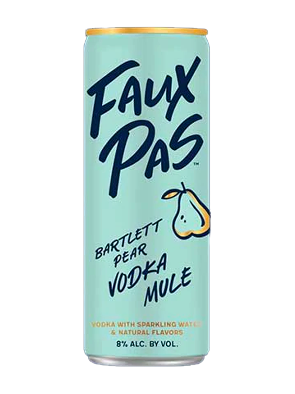 Faux Pas Pear Vodka 4 Pack Cans