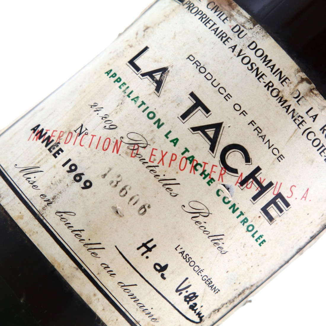 Domaine Romanee Conti Latache La Tache