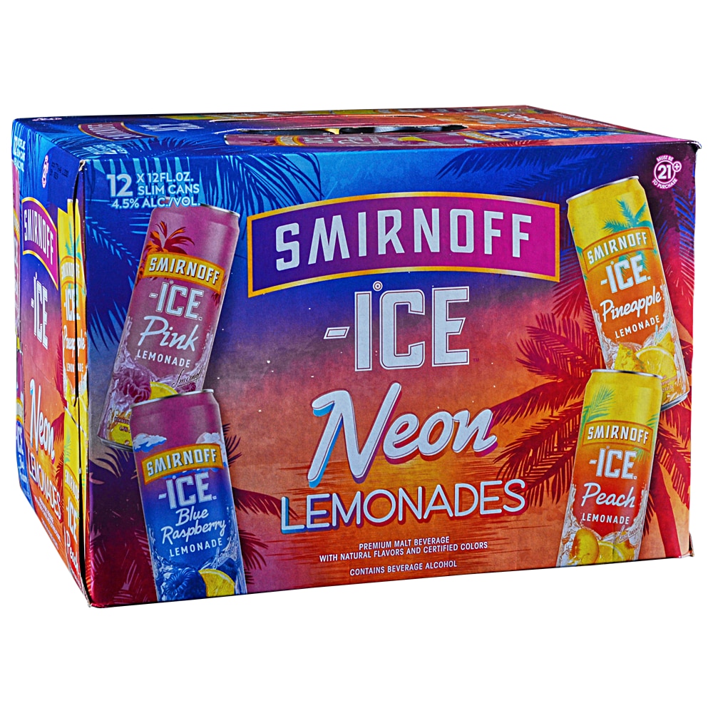 Smirnoff Neon Lemade Variety 12 Pack Cans