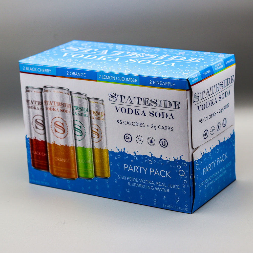 Stateside Vo Soda Variety Pack 8 Pack Cans