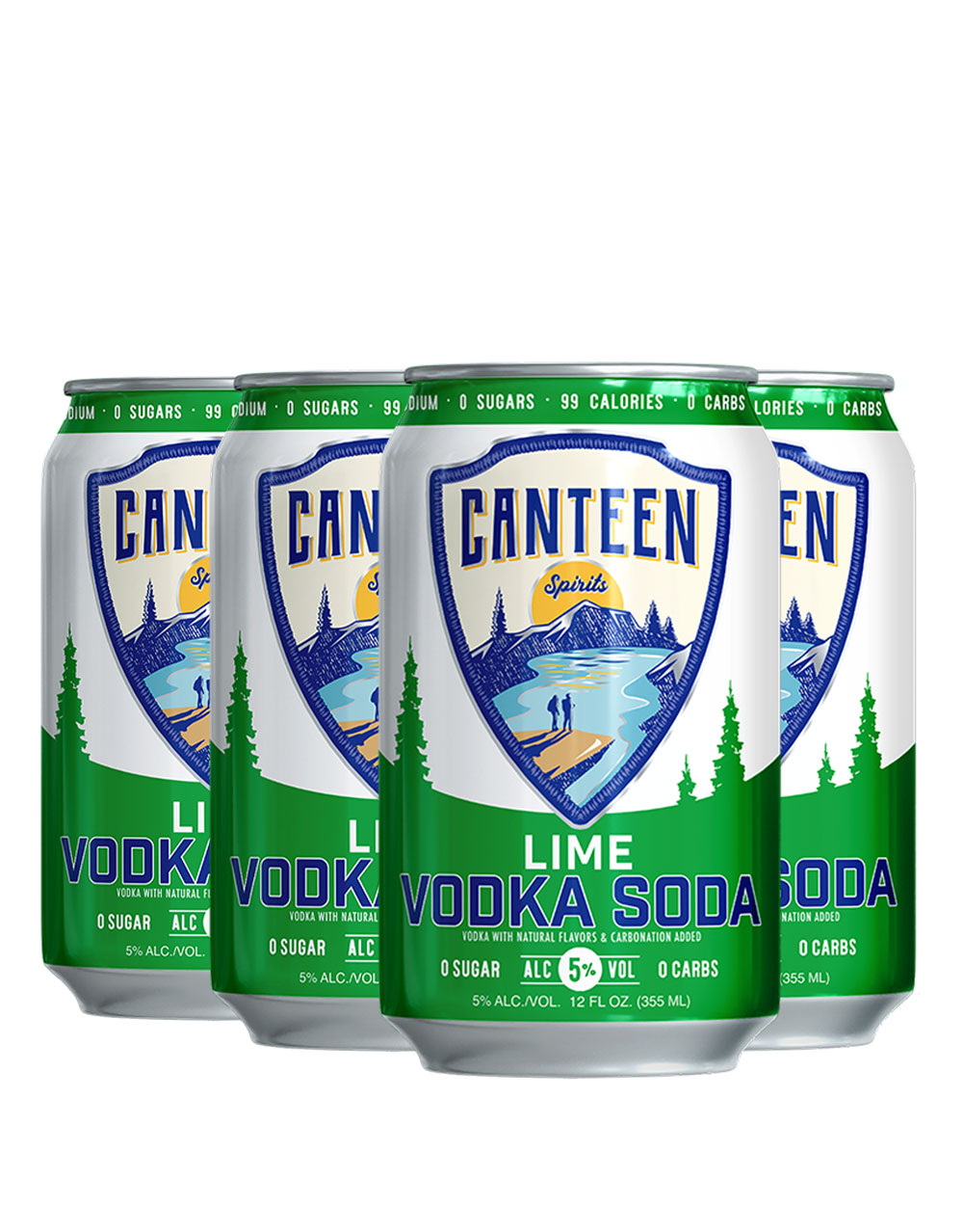 Canteen Lime 8 Pack Cans
