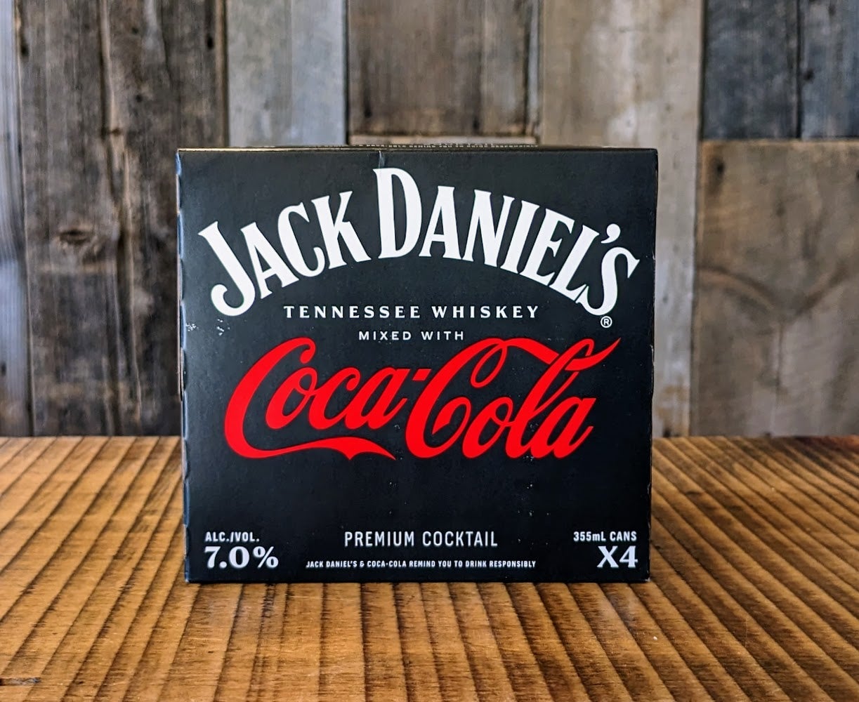 Jack Daniels Cola 4 Pack Cans