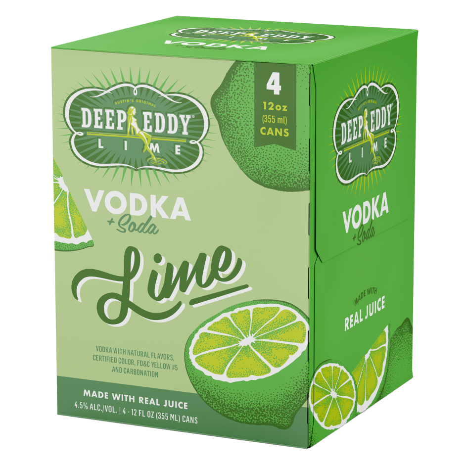 Deep Eddy Lime 4 Pack Cans