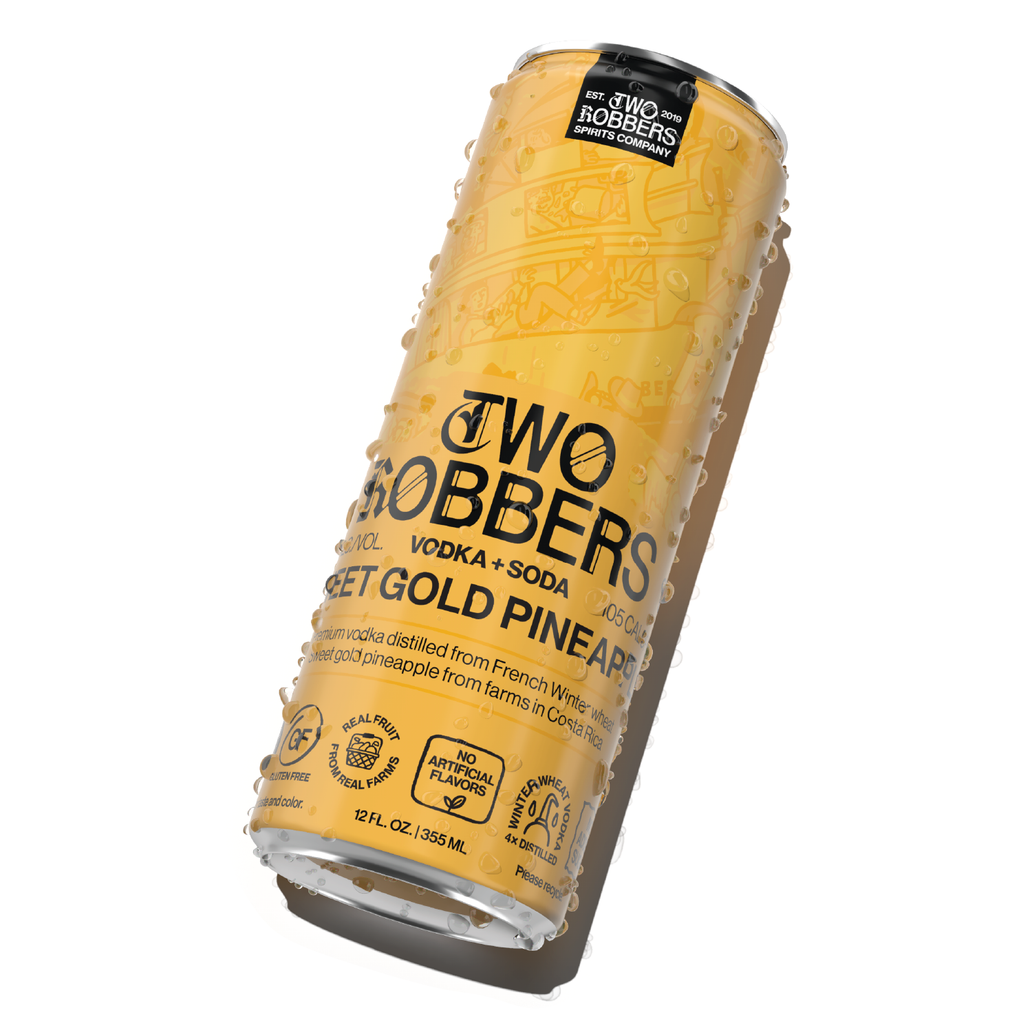 Two Robbers Water Mel Punch Can
