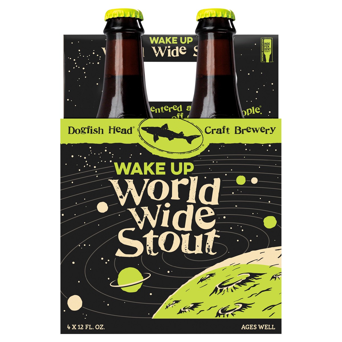 Dogfish Head Wake Up World Wide Stout 4 Pack Bottles