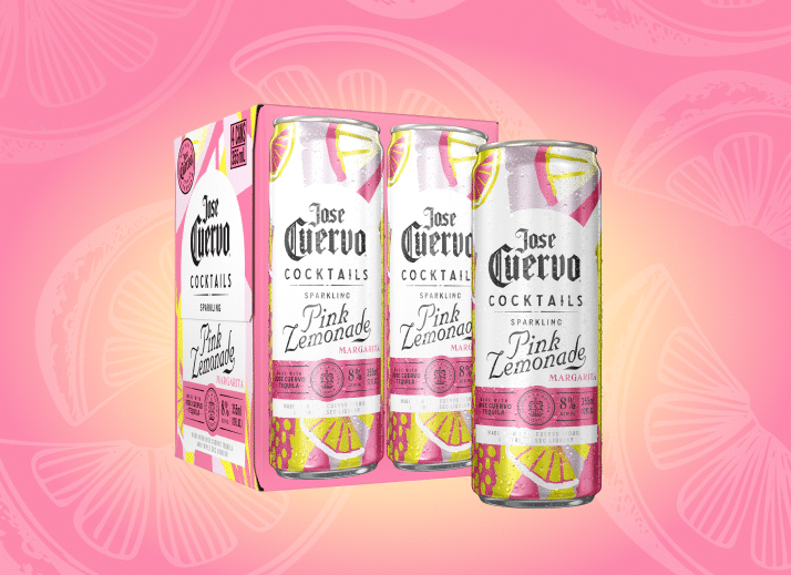 Jose Cuervo Sparkling 4 Pack Pink Lemonade