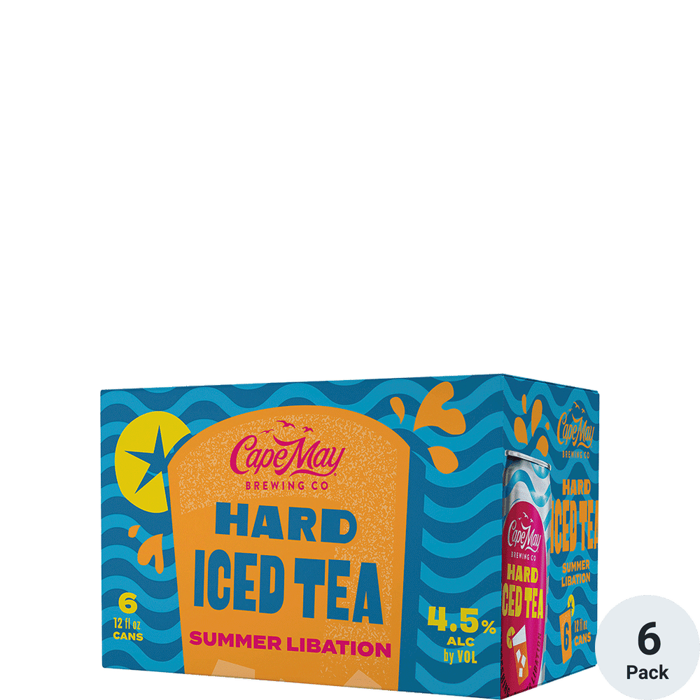 Cape May Hard Tea 6 Pack Cans