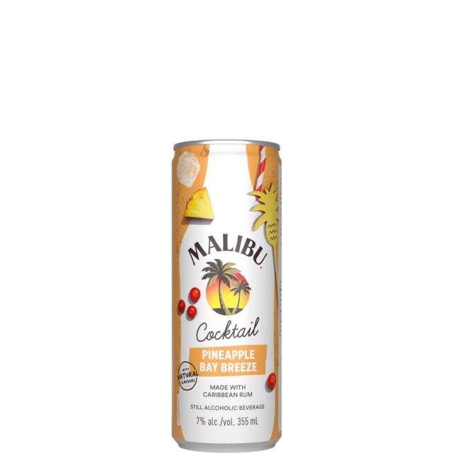 Malibu Pineapple Bay Breeze 4 Pack Cans