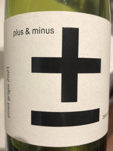Plus And Minus Pinot Grigio