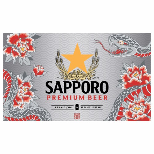 Sapporo Premium Silver 6 Pack Cans