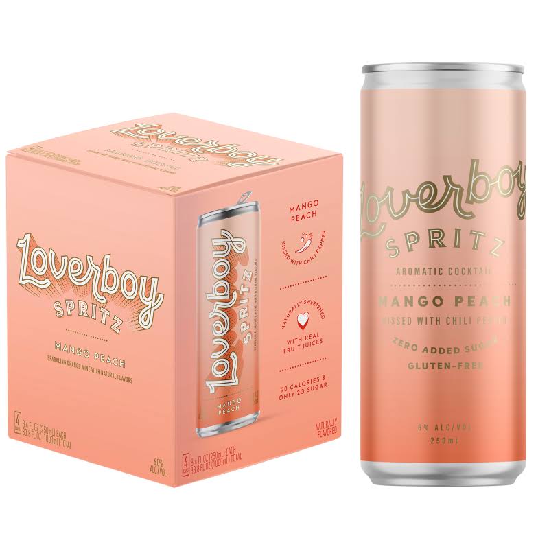Lover Boy Mango Peach 4 Pack Cans