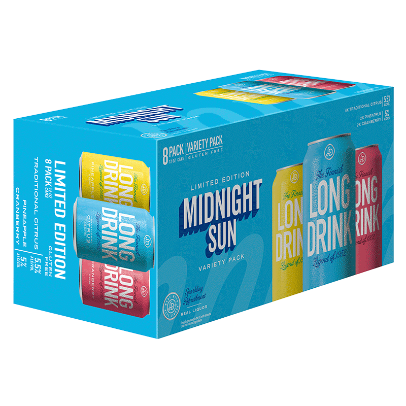 Long Drink Midnight Sun Variety 8 Pack Cans
